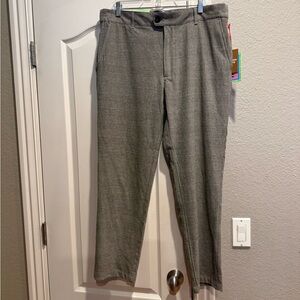 NWT W Houston White Target Collab brown plaid straight leg pants